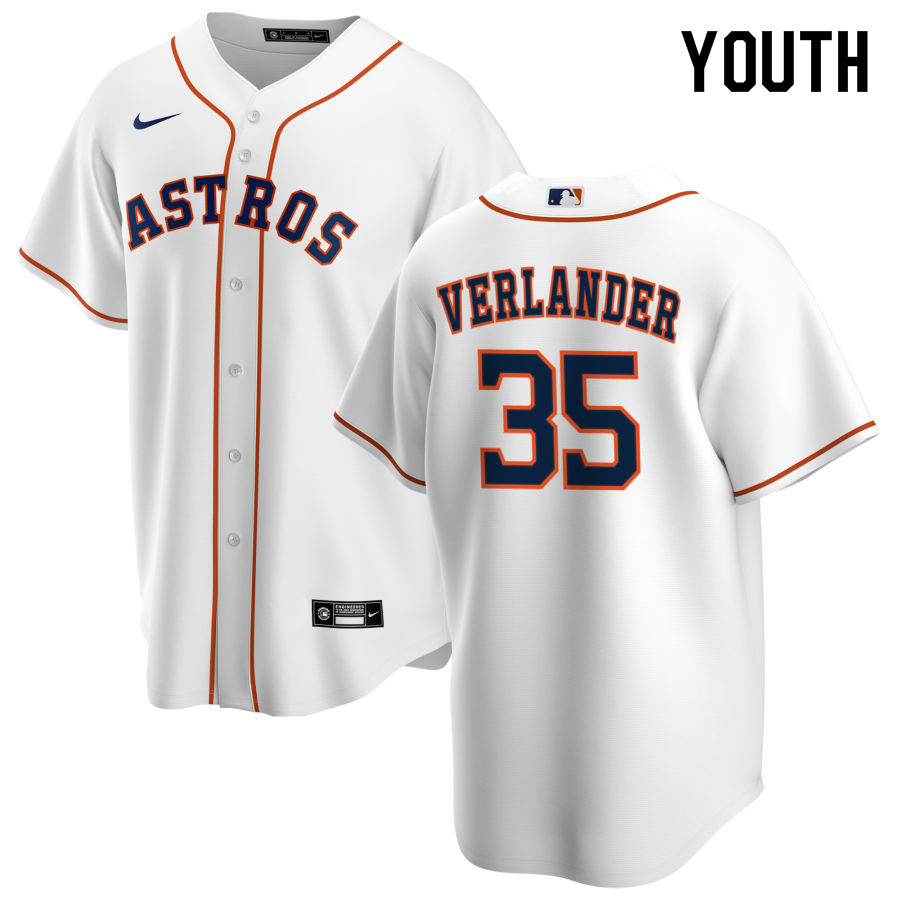 Nike Youth #35 Justin Verlander Houston Astros Baseball Jerseys Sale-White
